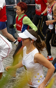 Sharon at the 2010 World Championships 24 Hour where she placed 6th with 224.885km